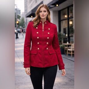 White House Black Market Red Utility Jacket
B35